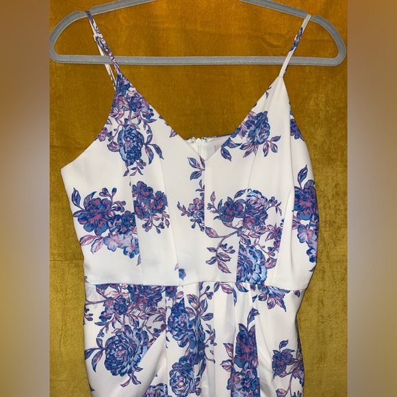 Chelsea 28 Sleeveless Faux Wrap Dress in Ivory Garden - Picture 12 of 14